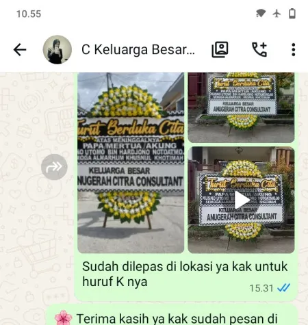 Pengiriman Papan Bunga Duka Gedung Pewayangan Kautaman